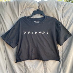 ‘Friends’ Black Crop Top